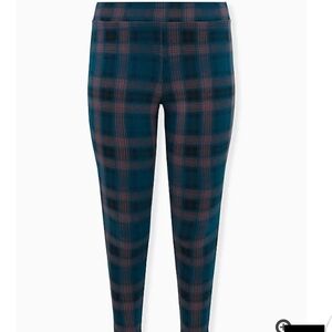 🆕 1X TEAL PLAID LEGGING